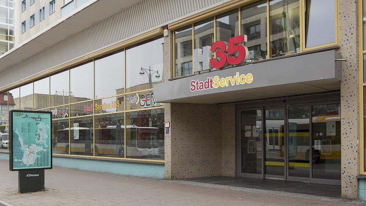 Der Stadtservice H35 befindet sich in der Heinrichstraße 35.. © Steffen Weiß