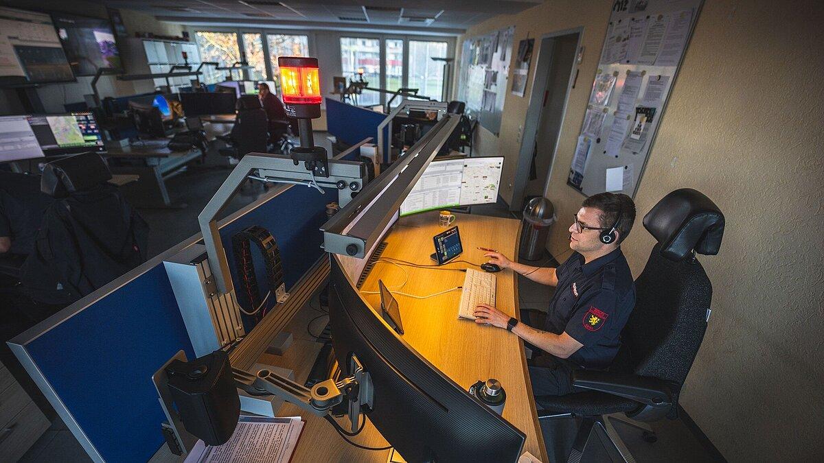 Leitstelle der Feuerwehr. © Amt für Brand- und Katastrophenschutz
