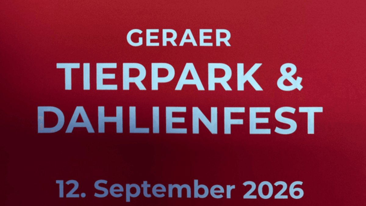 Flyer zum Tierpark-und Dahlienfest 2026. © Stadtverwaltung Gera