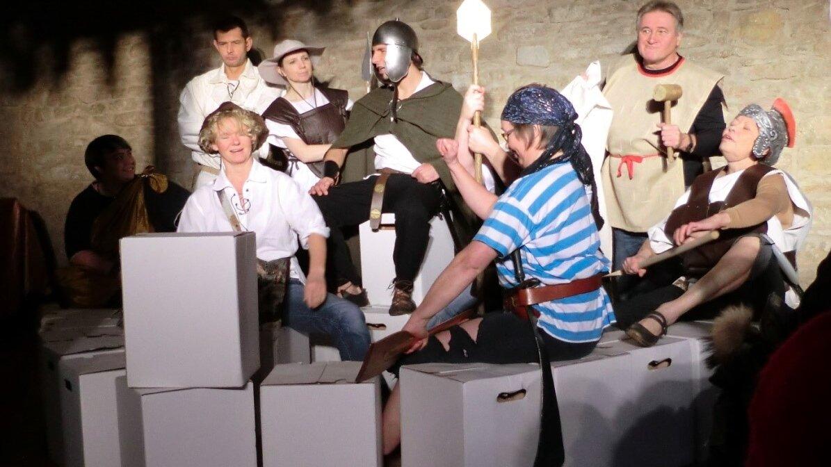 Theatergruppe unter Leitung Pfarrer Andreas Schaller. © Ortsteilrat