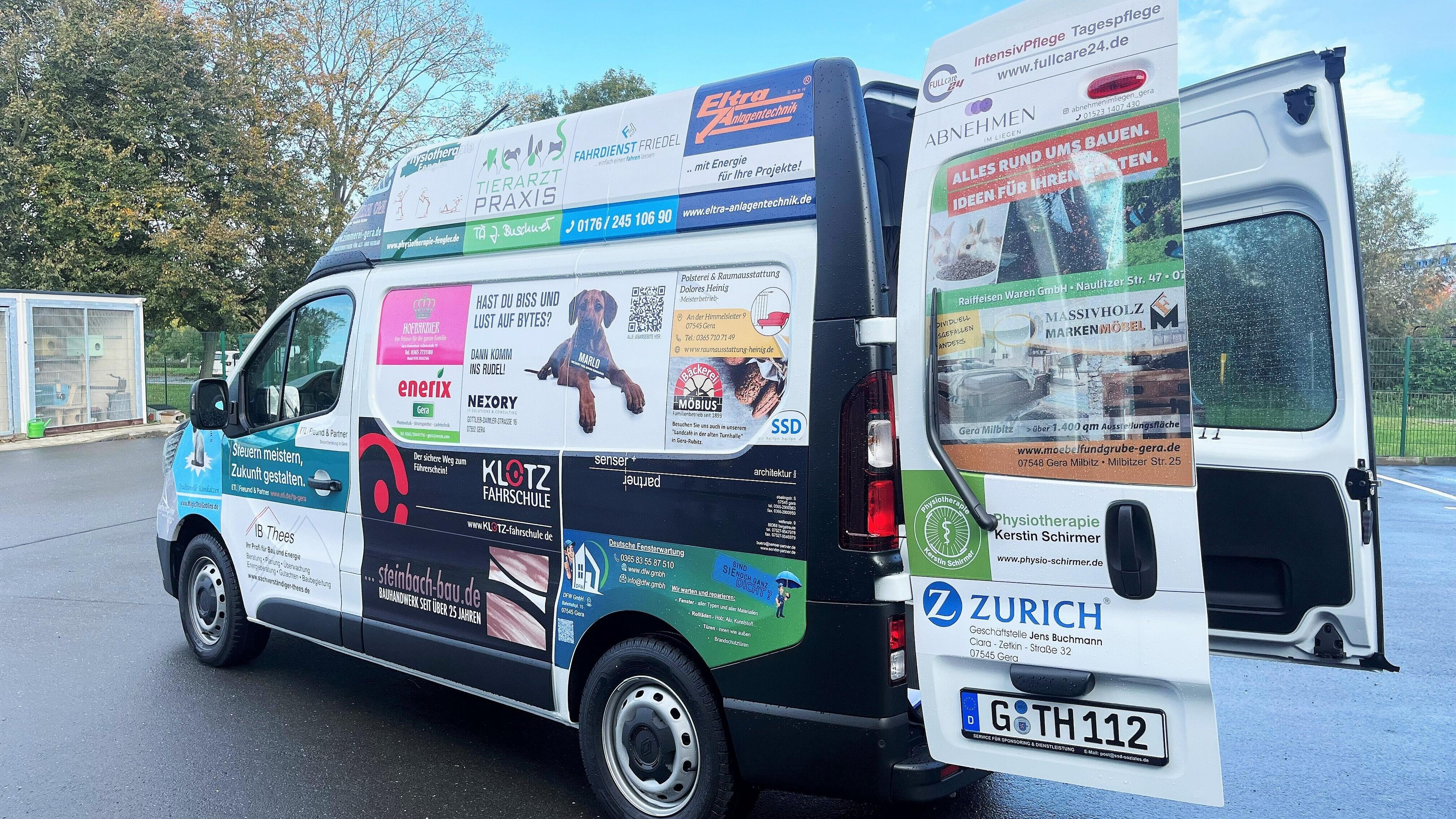 Das neue Fahrzeug des Geraer Tierheims. © Stadt Gera