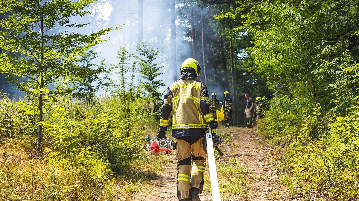 Feuerwehreinsatz Waldbrand. © Feuerwehr Gera