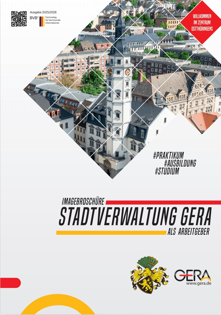 Imagebroschüre für die Stadtverwaltung Gera. © Stadt Gera