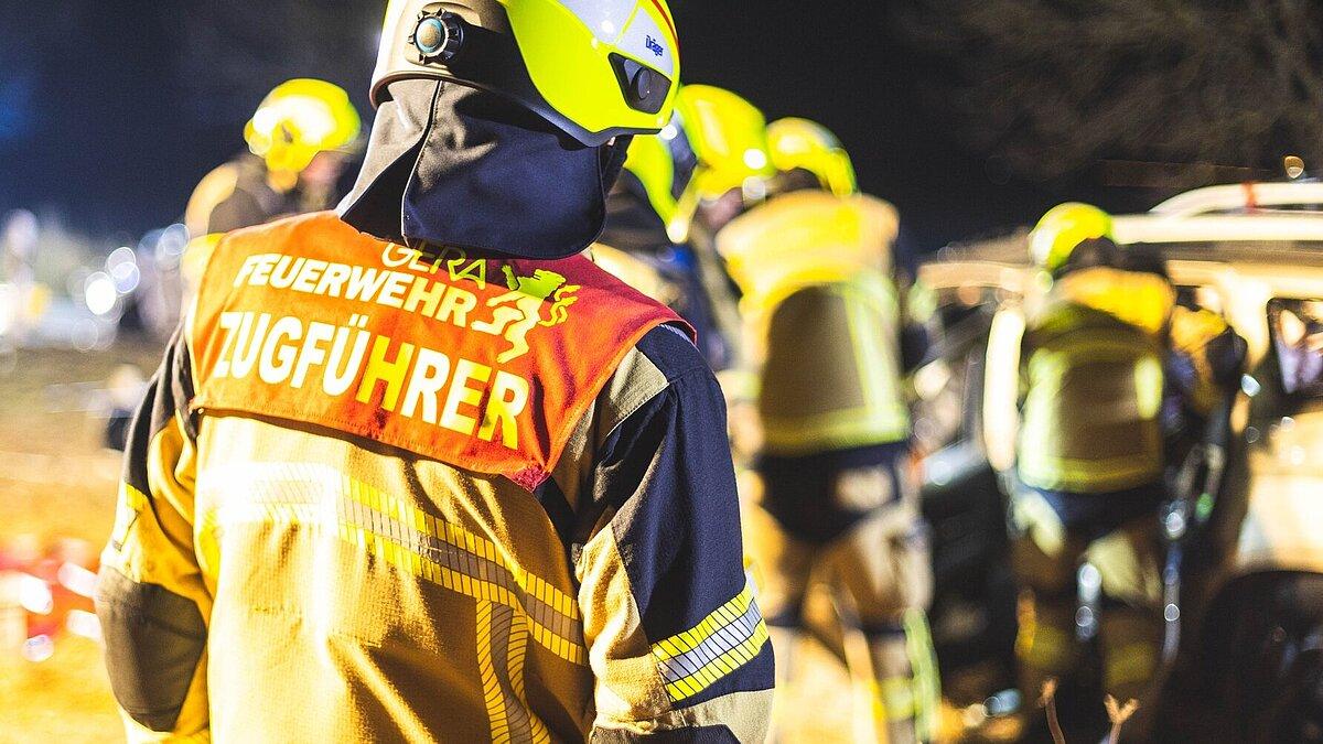 Zugführer der Feuerwehr. © Amt für Brand- und Katastrophenschutz