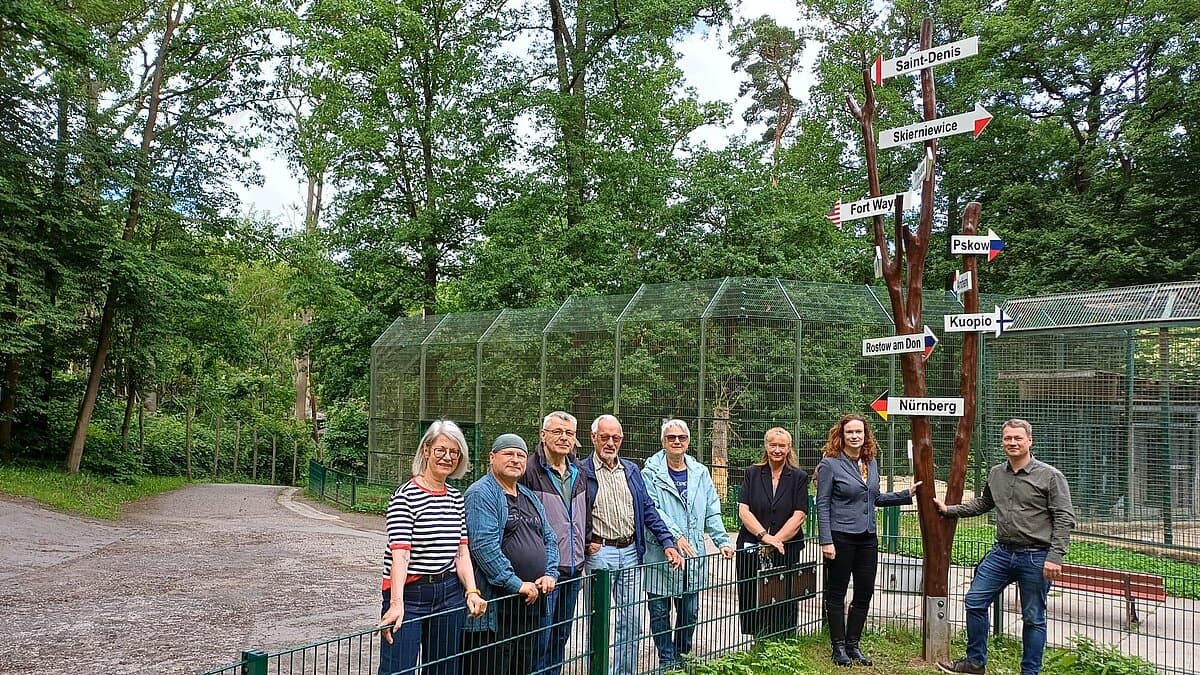 Stadtepartnerschaftsbaum Tierpark. © Stadt Gera