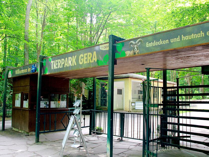 Tierparkeingang am Dahliengarten