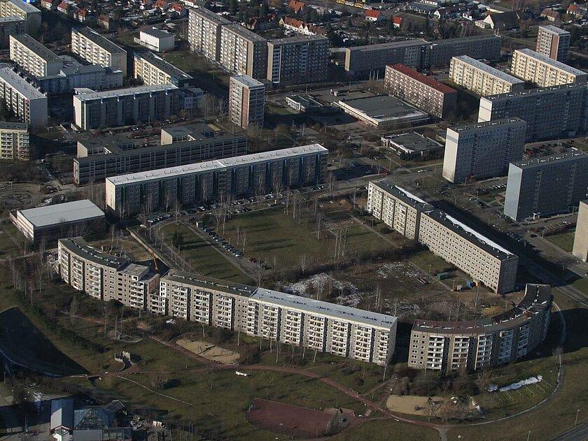 Luftaufnahme von Lusan aus 2005. © Stadt Gera