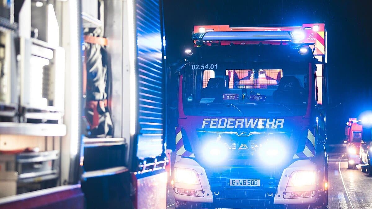 Feuerwehr Gera. © Amt für Brand- und Katastrophenschutz