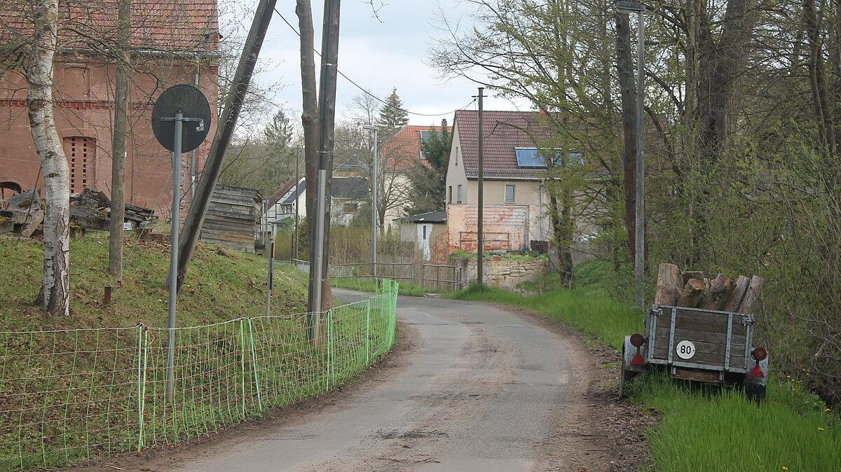 Straße in Langengrobsdorf