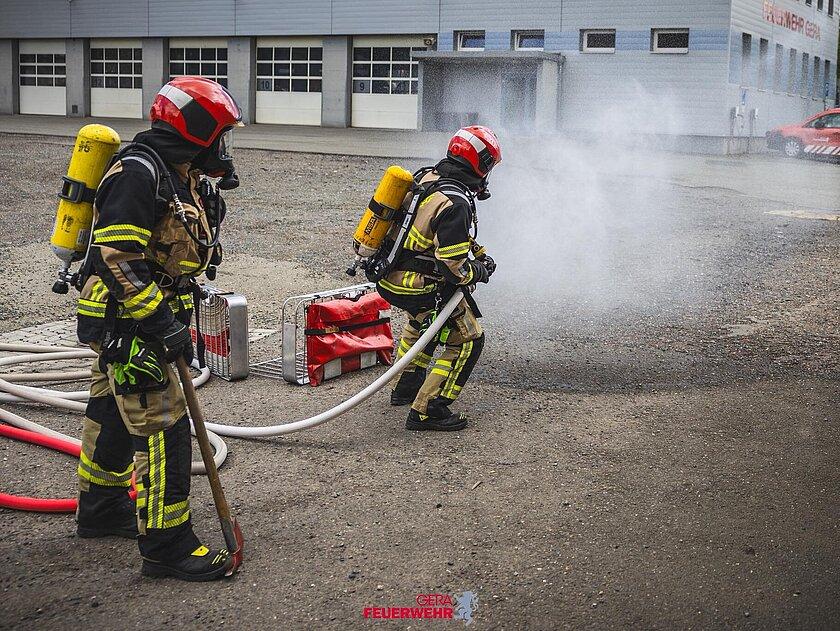 Ausbildung Feuerwehr. © Amt für Brand- und Katastrophenschutz