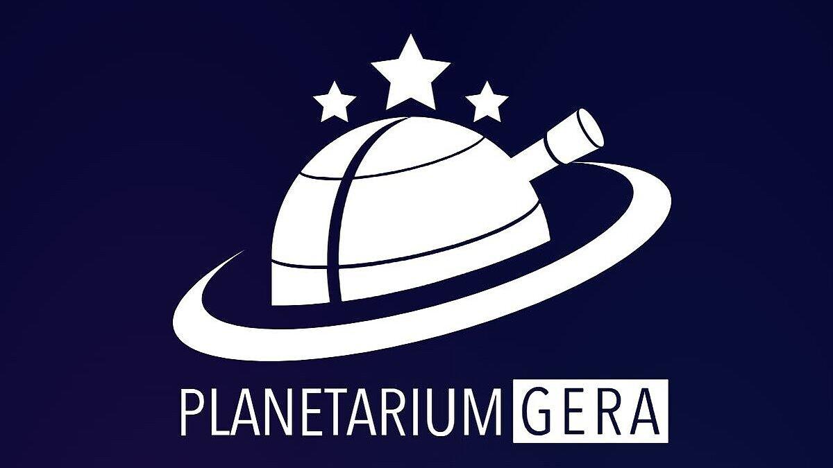 Logo des Planetariums in Gera, quer. © Planetarium Gera