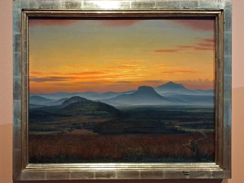 Gemälde Hegaulandschaft am Abend. © Otto Dix