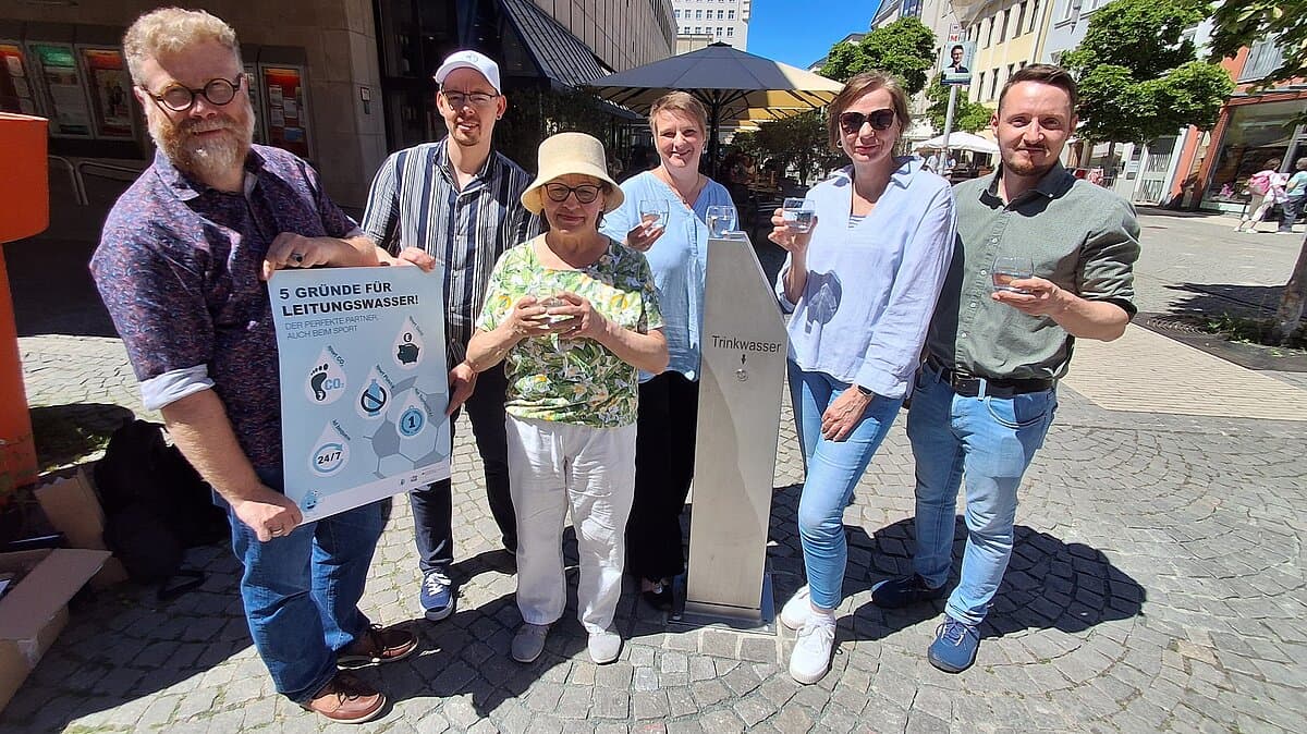 Einweihung Trinkbrunnen. © Stadt Gera