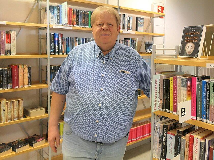 Leiter der Bibliothek in den Räumen der Bibliothek. © Stadt Gera