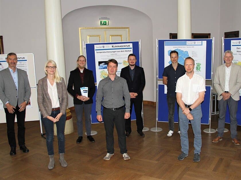 Das Cokap-Projektteam mit Mitarbeitern der Stadtverwaltung und Externen.. © Stadt Gera