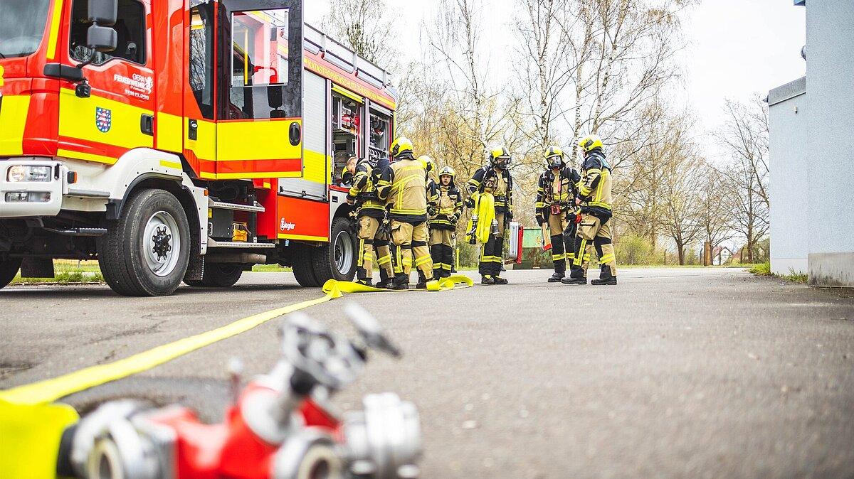 Ausbildungsübung bei der Berufsfeuerwehr. © Amt für Brand- und Katastrophenschutz