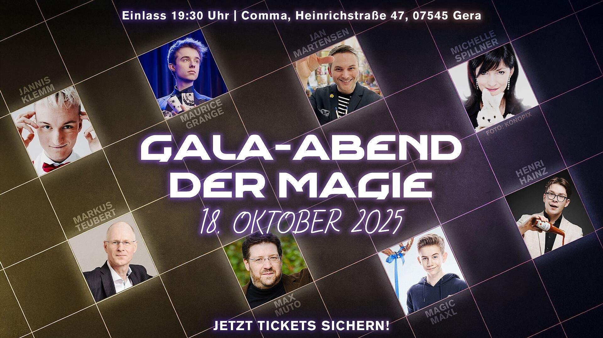 GALA-ABEND DER MAGIE am 18.10.2025 im Comma. © Magischer Zirkel von Deutschland e.V.