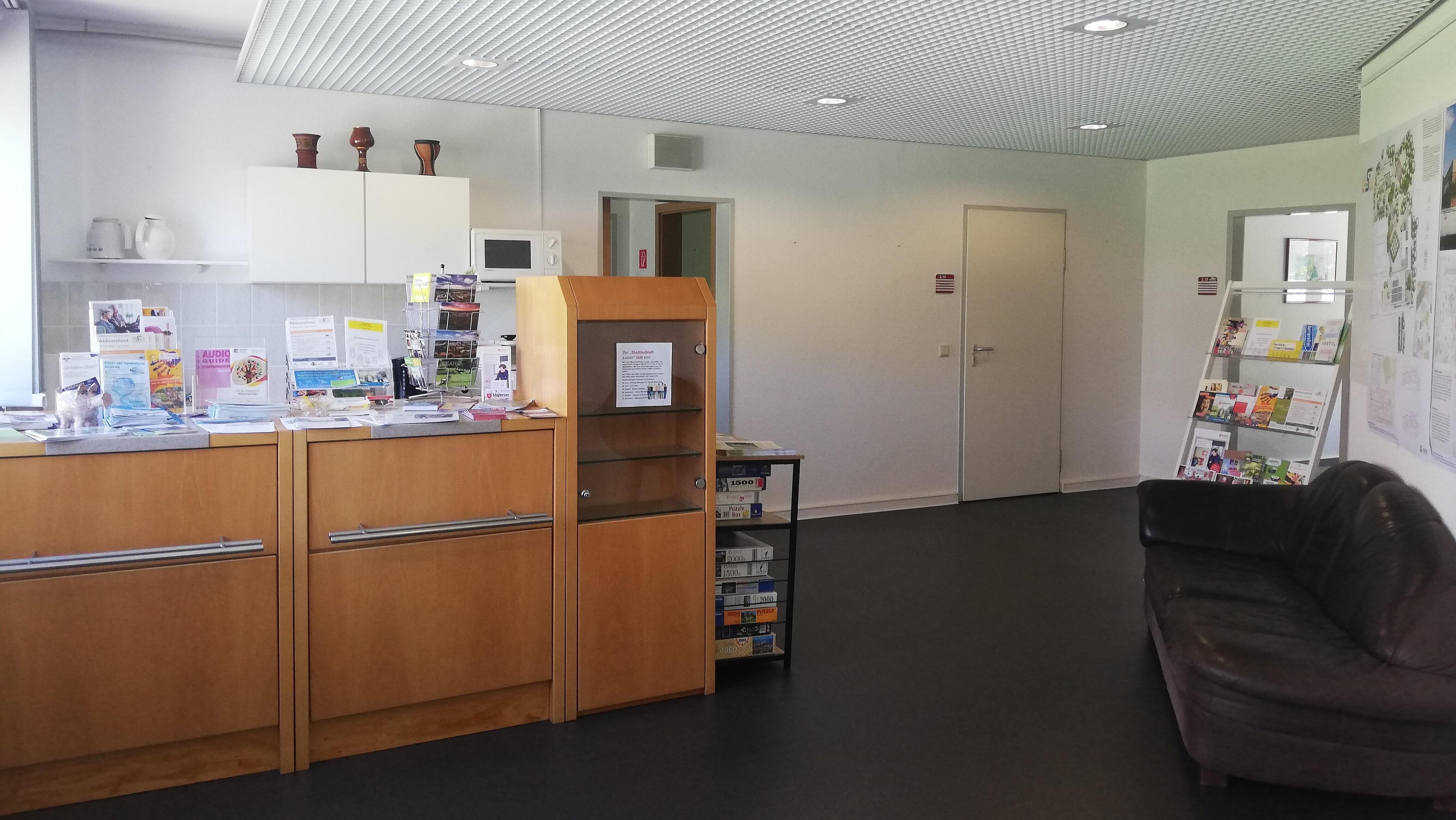 Blick ins Stadtteilbüro. © Stadtteilbüro Gera Lusan der Kindervereinigung Gera e.V.