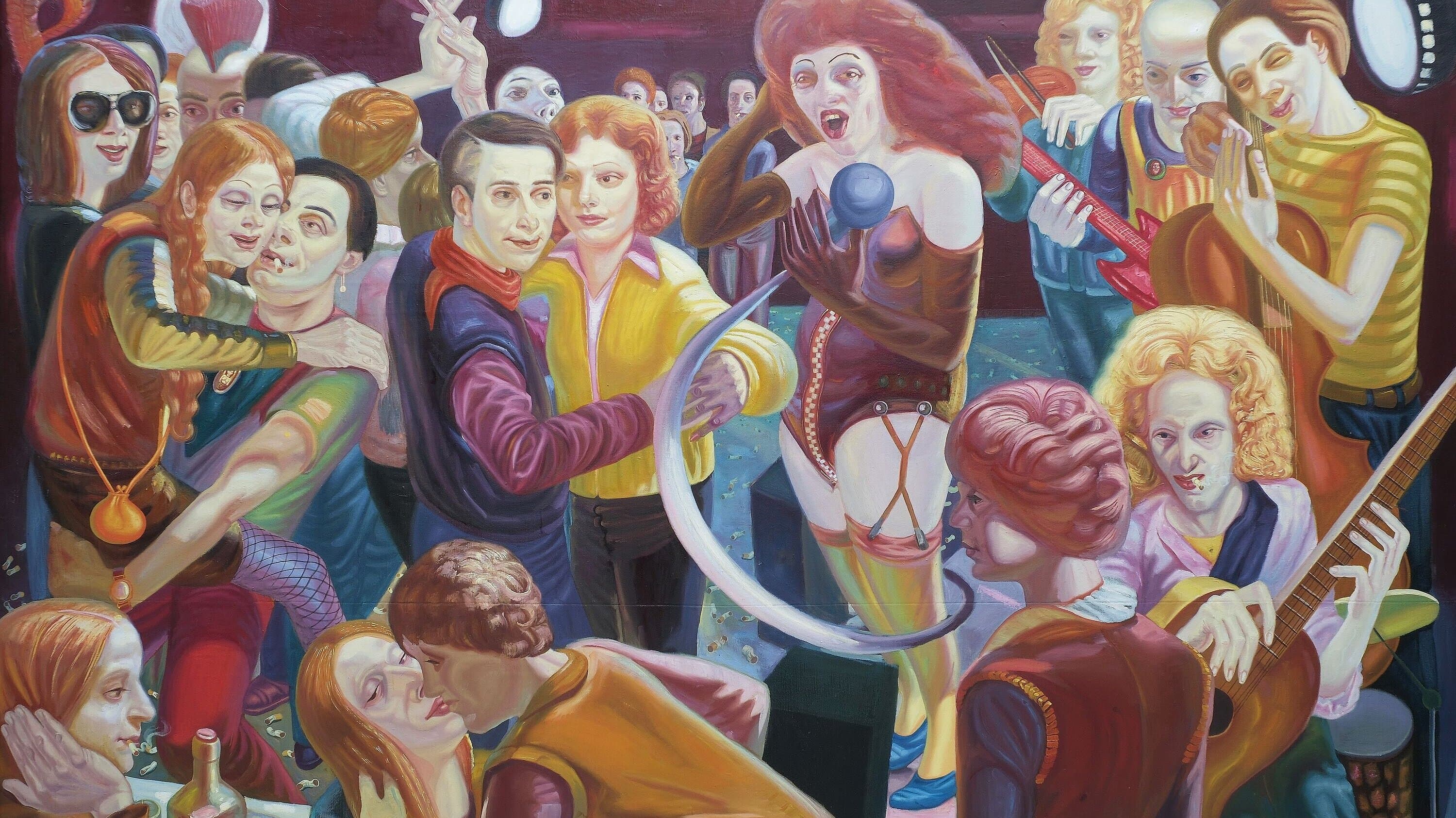 Thomas Holle (*1954), Disco, 1986, Öl auf Leinwand. © VG Bild-Kunst Bonn 2026