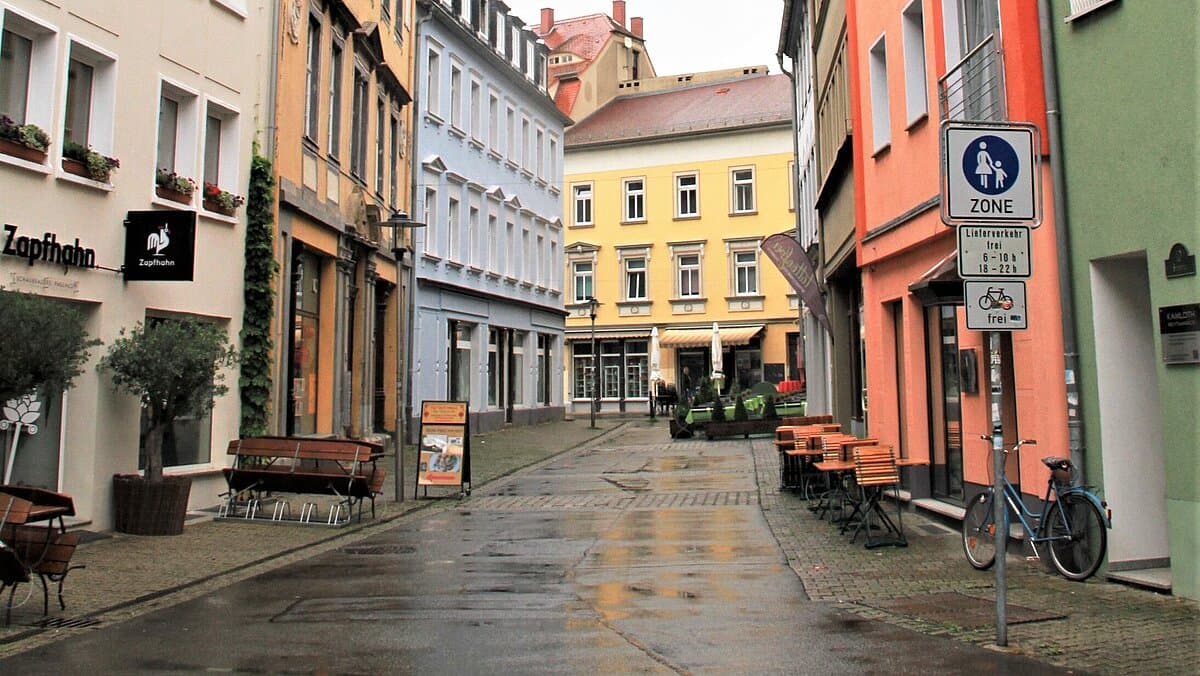 Blick auf den Steinweg. © Stadt Gera