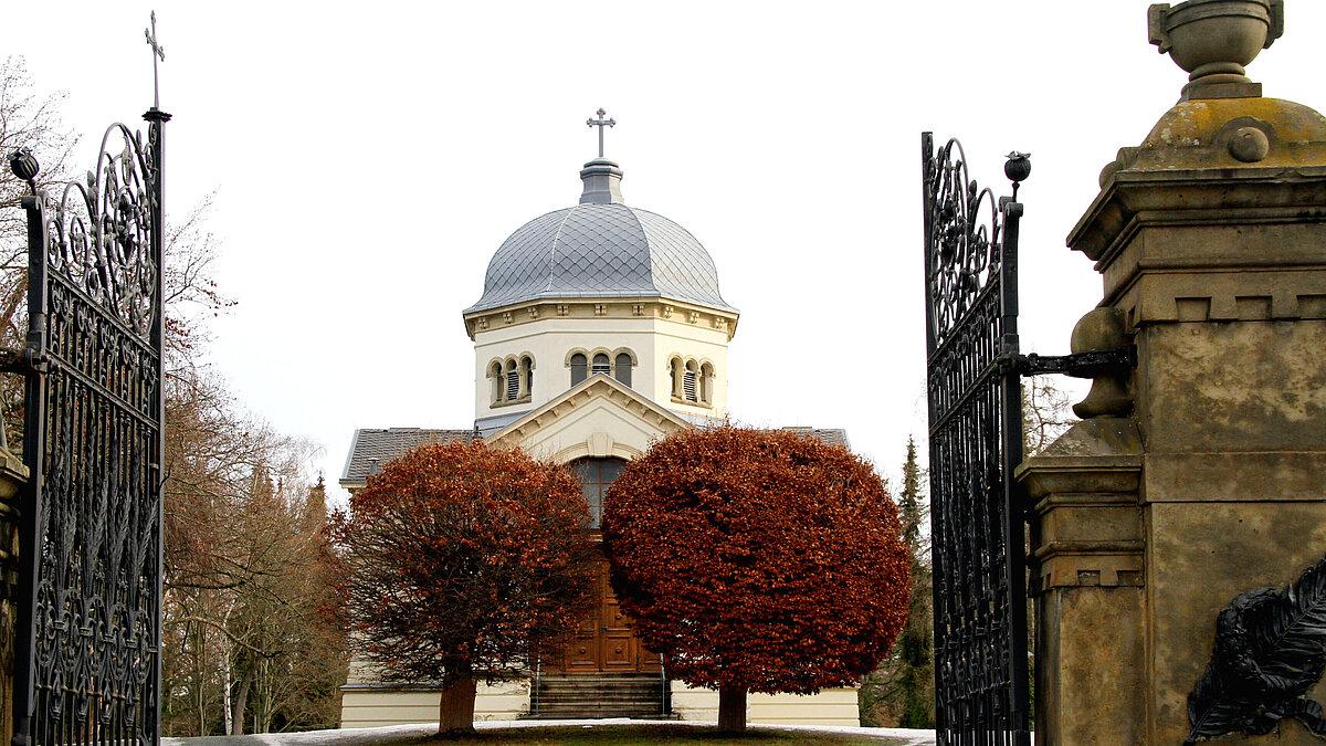 Eingang des Ostfriedhofs. © Stadt Gera