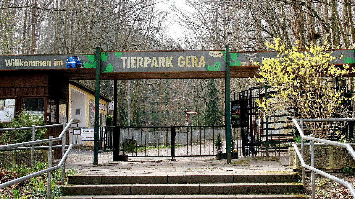 Tierpark Eingang.