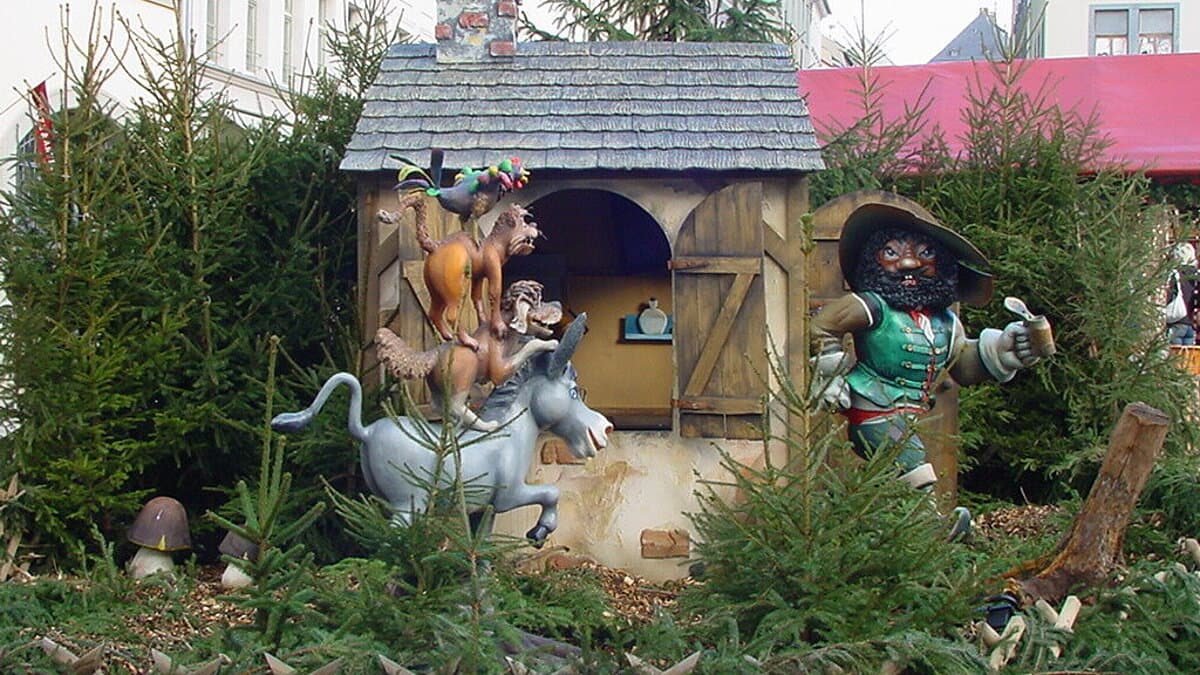 Bremer Stadtmusikanten auf dem Märchenmarkt. © Stadt Gera