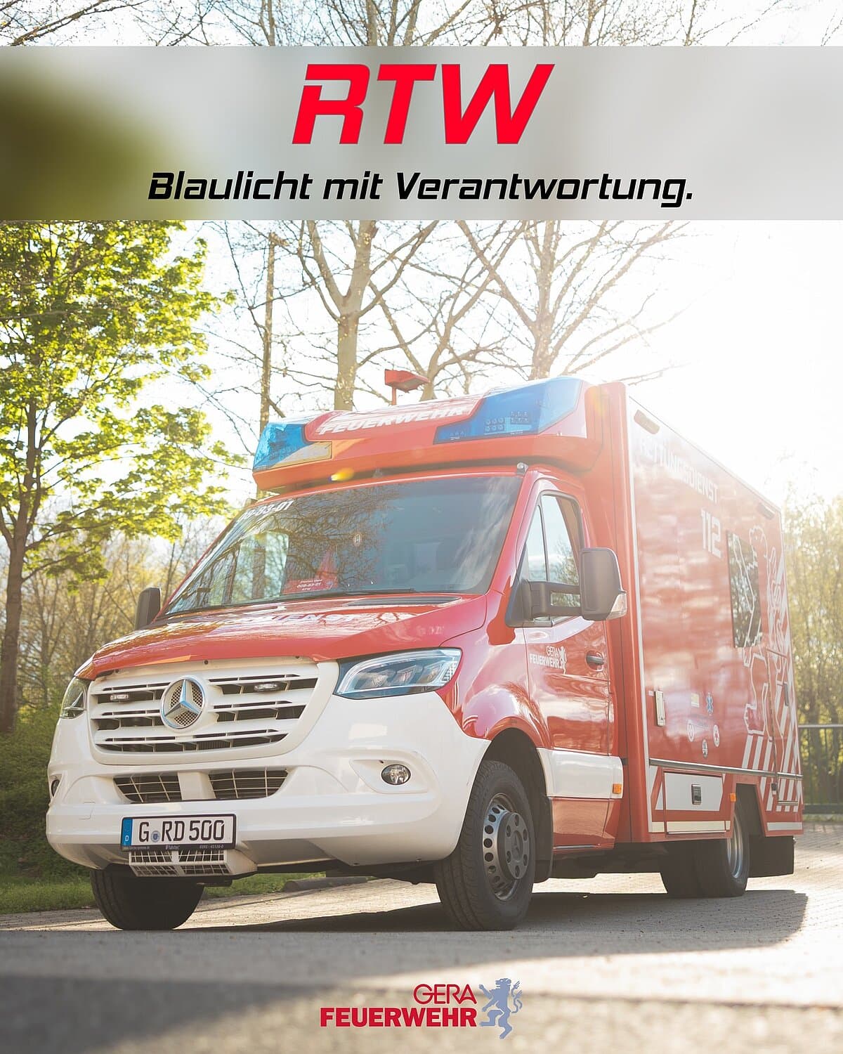 RTW. © Amt für Brand- und Katastrophenschutz