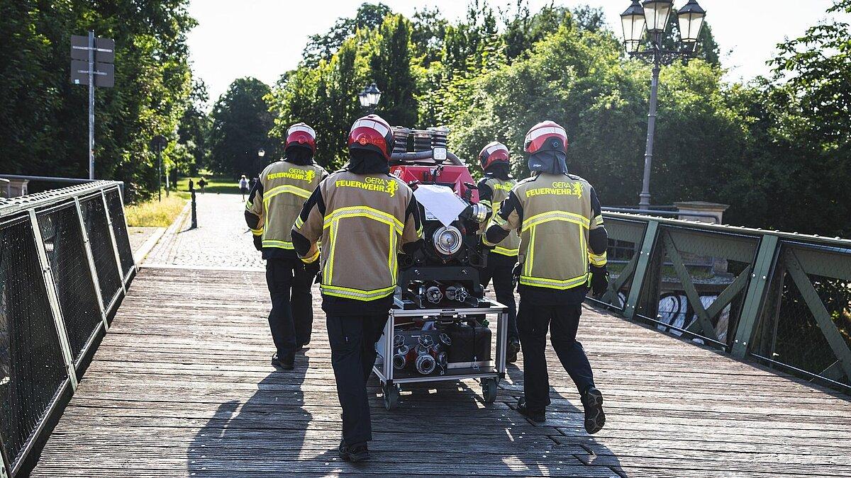 Grundlehrgang der Feuerwehr Gera. © Amt für Brand- und Katastrophenschutz