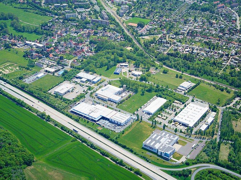 Luftbild Gewerbegebiet "Tinzer Straße" Gera. © LEG Thüringen
