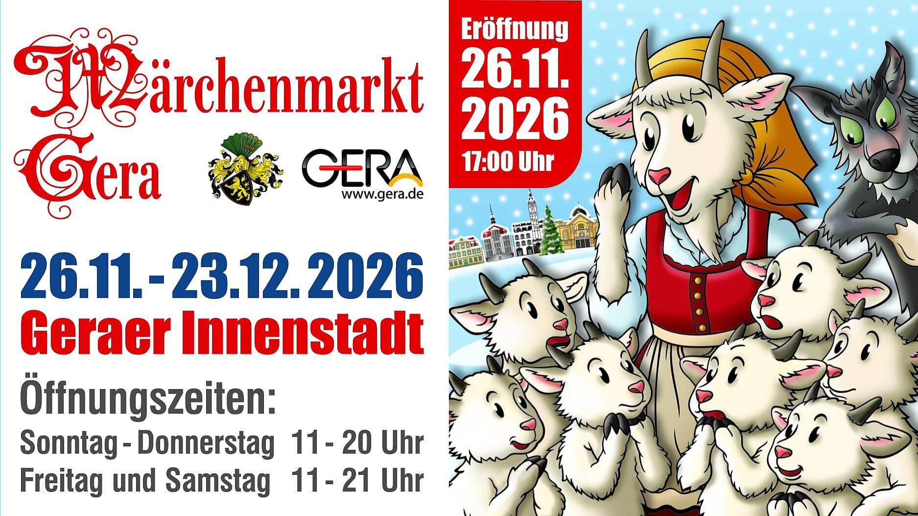 Märchenmarkt Gera 2026. © Ralf Danndorf
