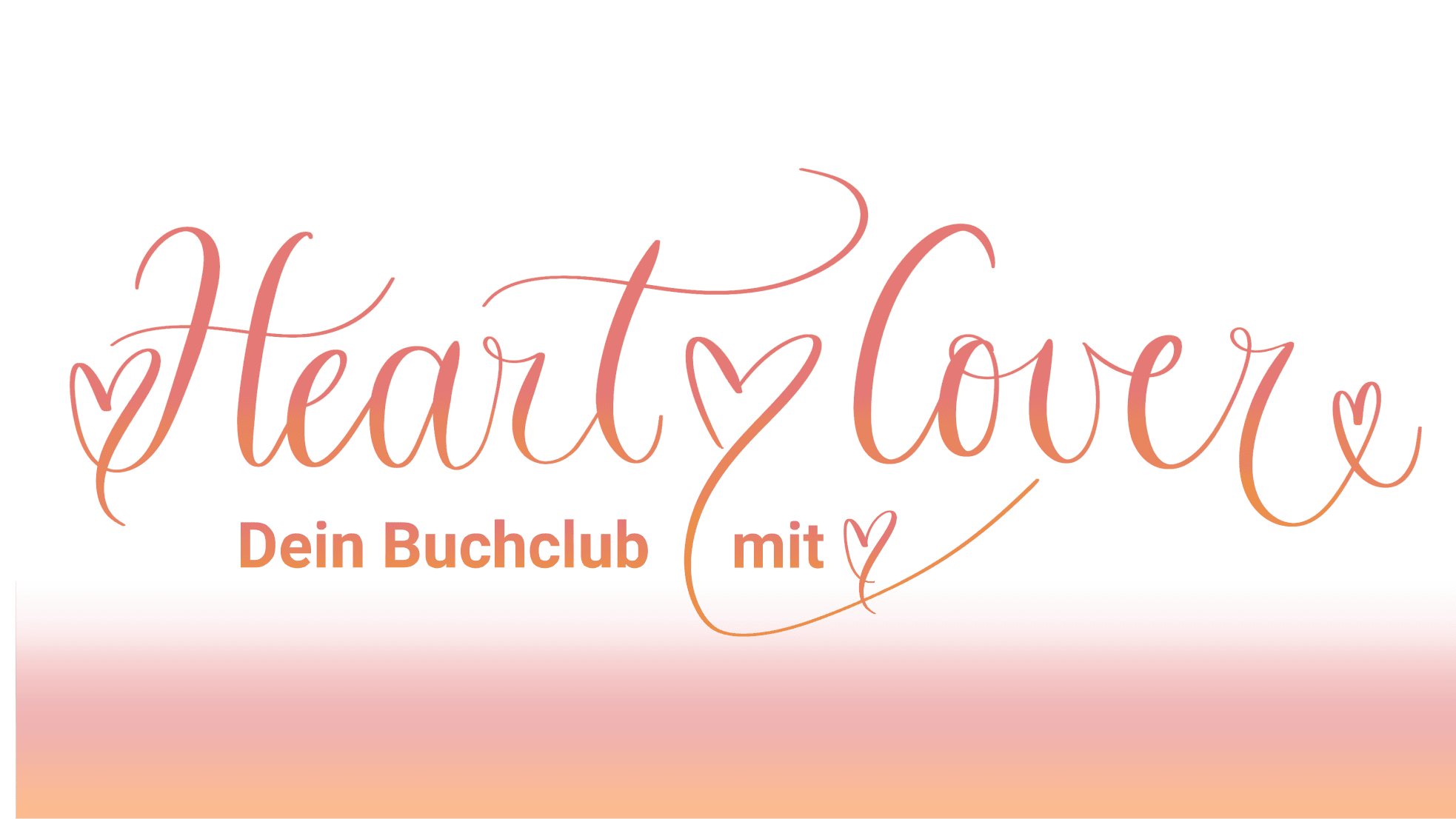 Wörter "Heart Cover" in geschwungener Schrift mit vielen Herzen. © Katarina Saupe