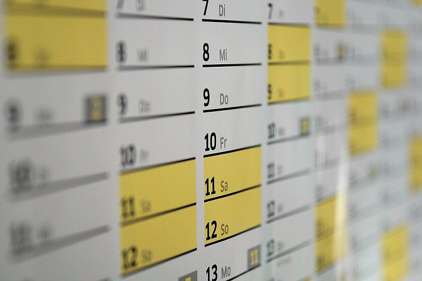 Wandkalender. © Pixabay