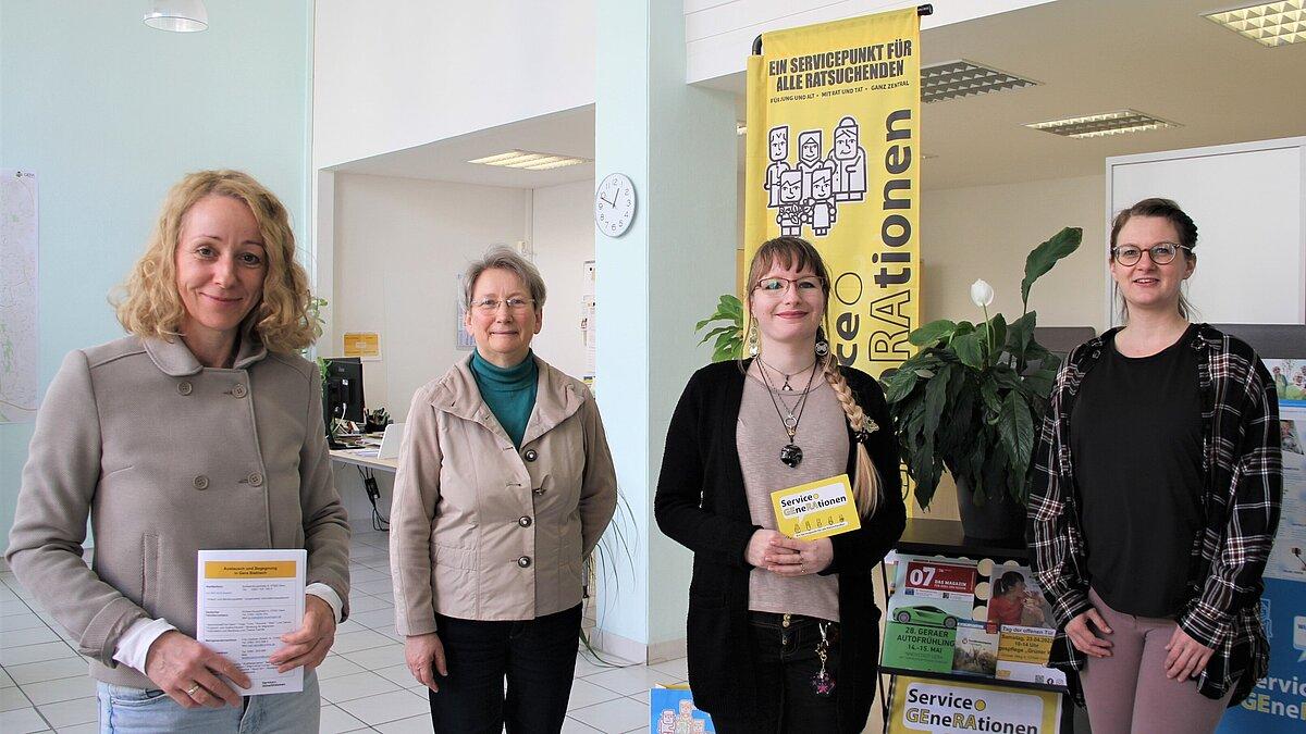 Das Team des Service.GEneRAtionen kümmert sich gern um Ihre Anliegen. . © Stadt Gera