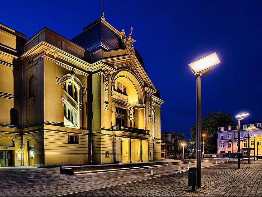 Das Thater bei Nacht. © Stadt Gera