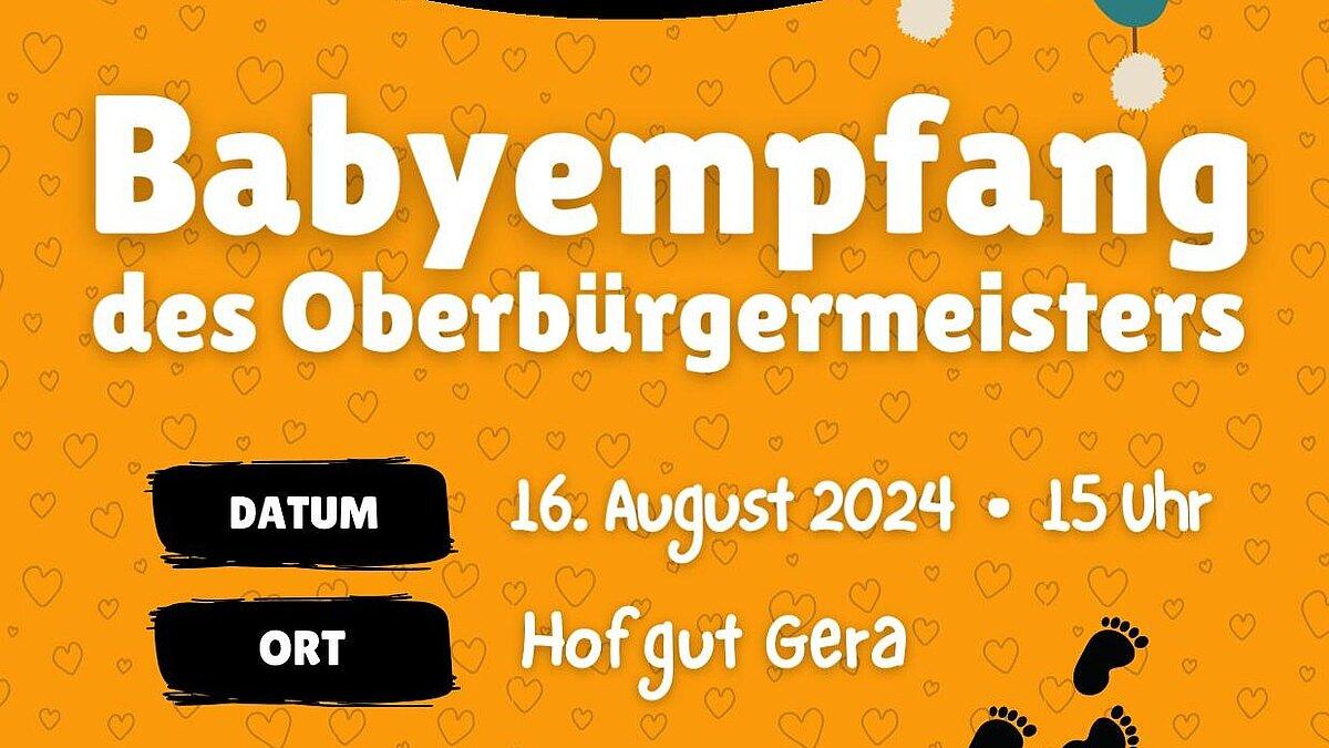 Babyempfang des Oberbürgermeisters am 16.08.2024 im Hofgut. © Stadt Gera
