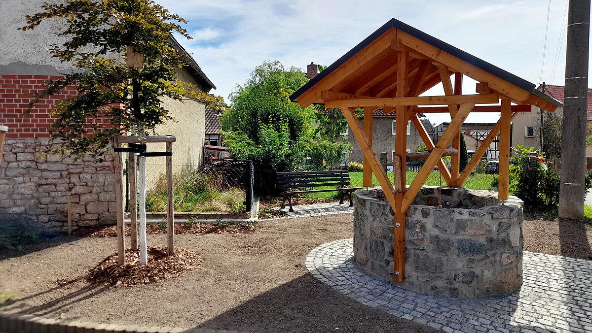Historischer Ziehbrunnen in Roben . © Stadt Gera