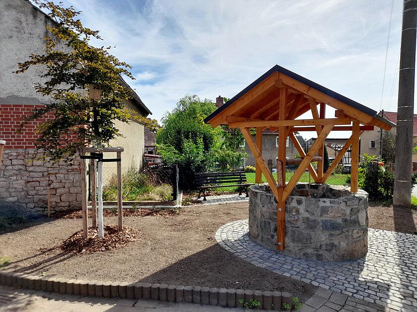 Historischer Ziehbrunnen in Roben . © Stadt Gera