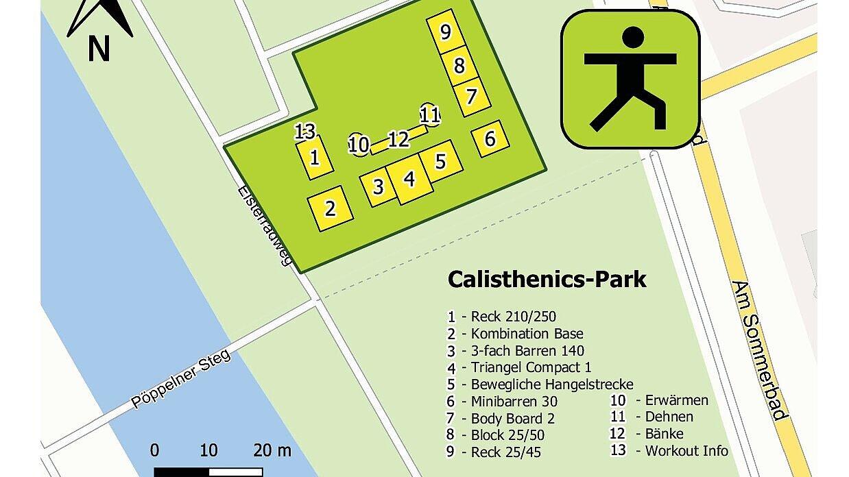 Calisthenics-Park Karte.