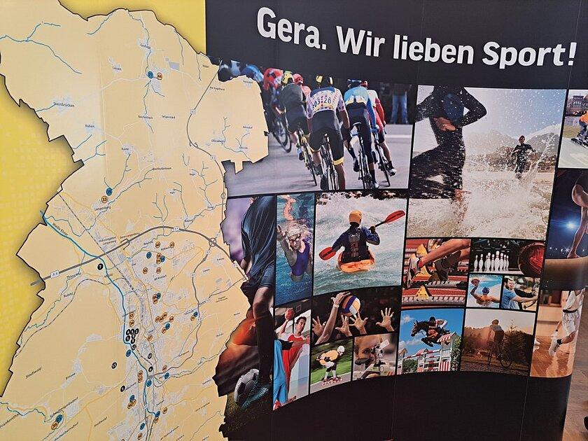 Plakat Aufseller zum Thema Sport. © Stadt Gera