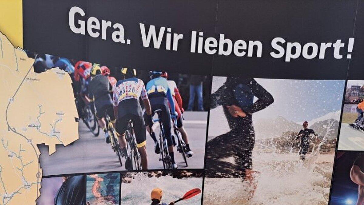 Plakat Aufseller zum Thema Sport. © Stadt Gera