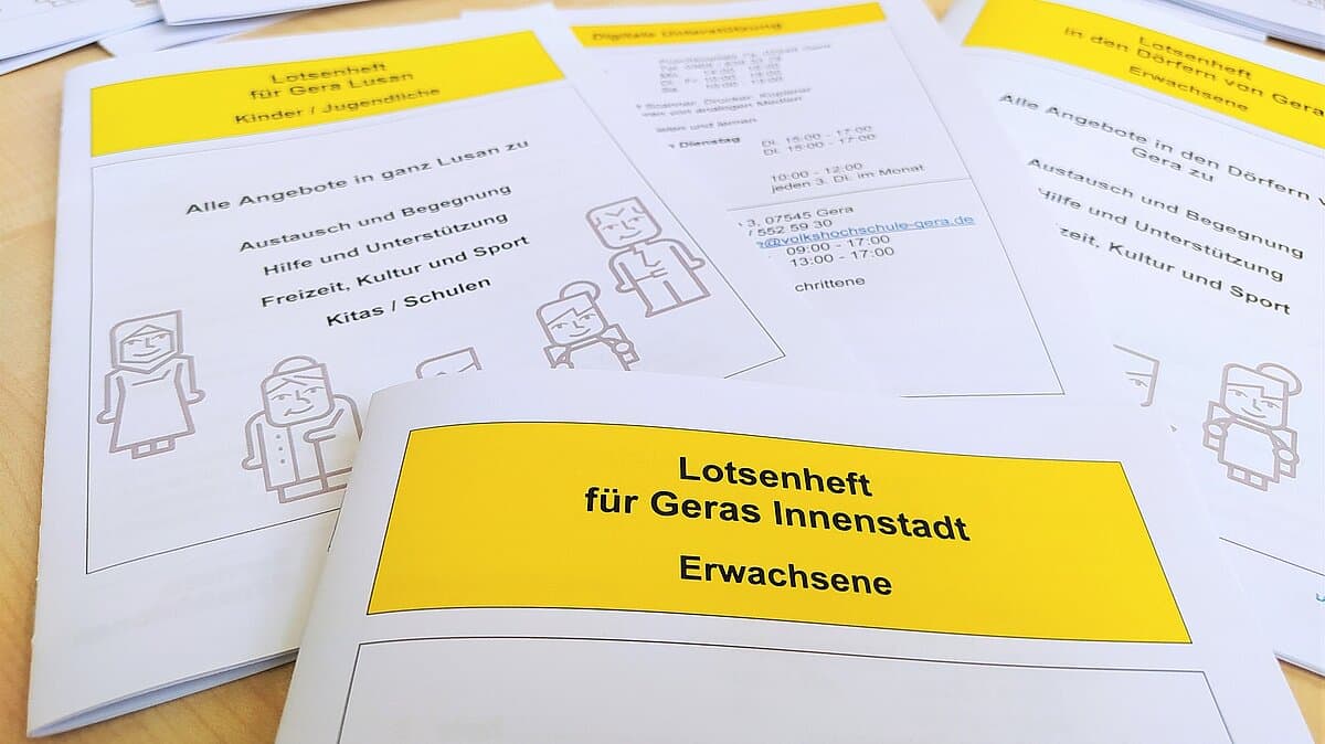 Ein Lotsenheft. © Stadt Gera