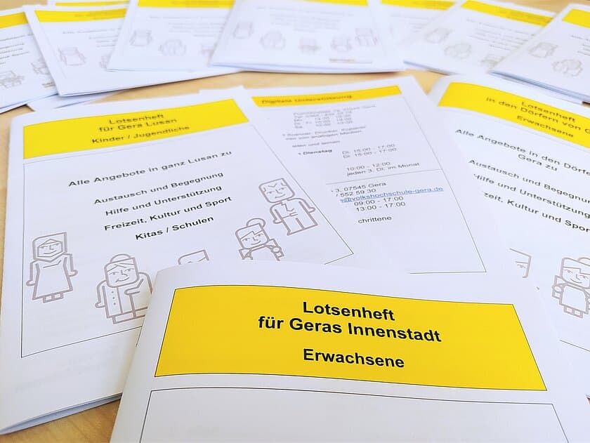 Ein Lotsenheft. © Stadt Gera