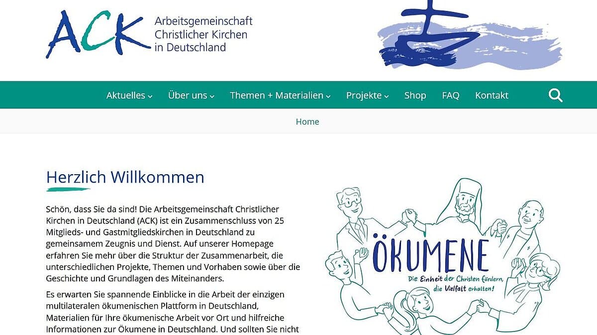 ACK webseite. © Stadt Gera