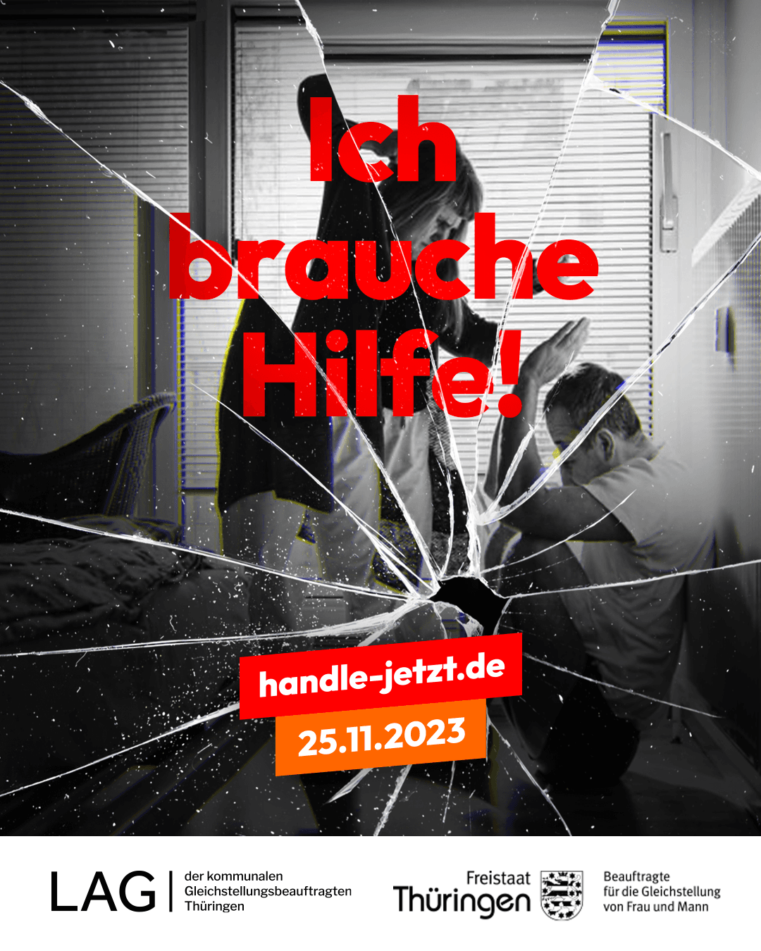 das Plakat zu "Handle jetzt!". © LAG Gleichstellungsbeauftragte Thüringen