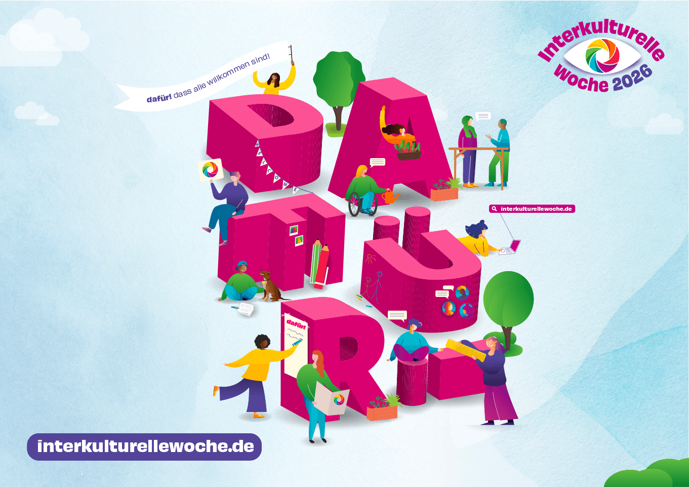 Logo Interkulturelle Woche 2026. © Ökumenischer Vorbereitungsausschuss zur Interkulturellen Woche (ÖVA)