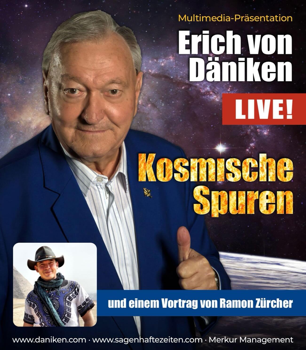 Erich von Däniken - Kosmische Spuren am 06.06.2024 im COMMA