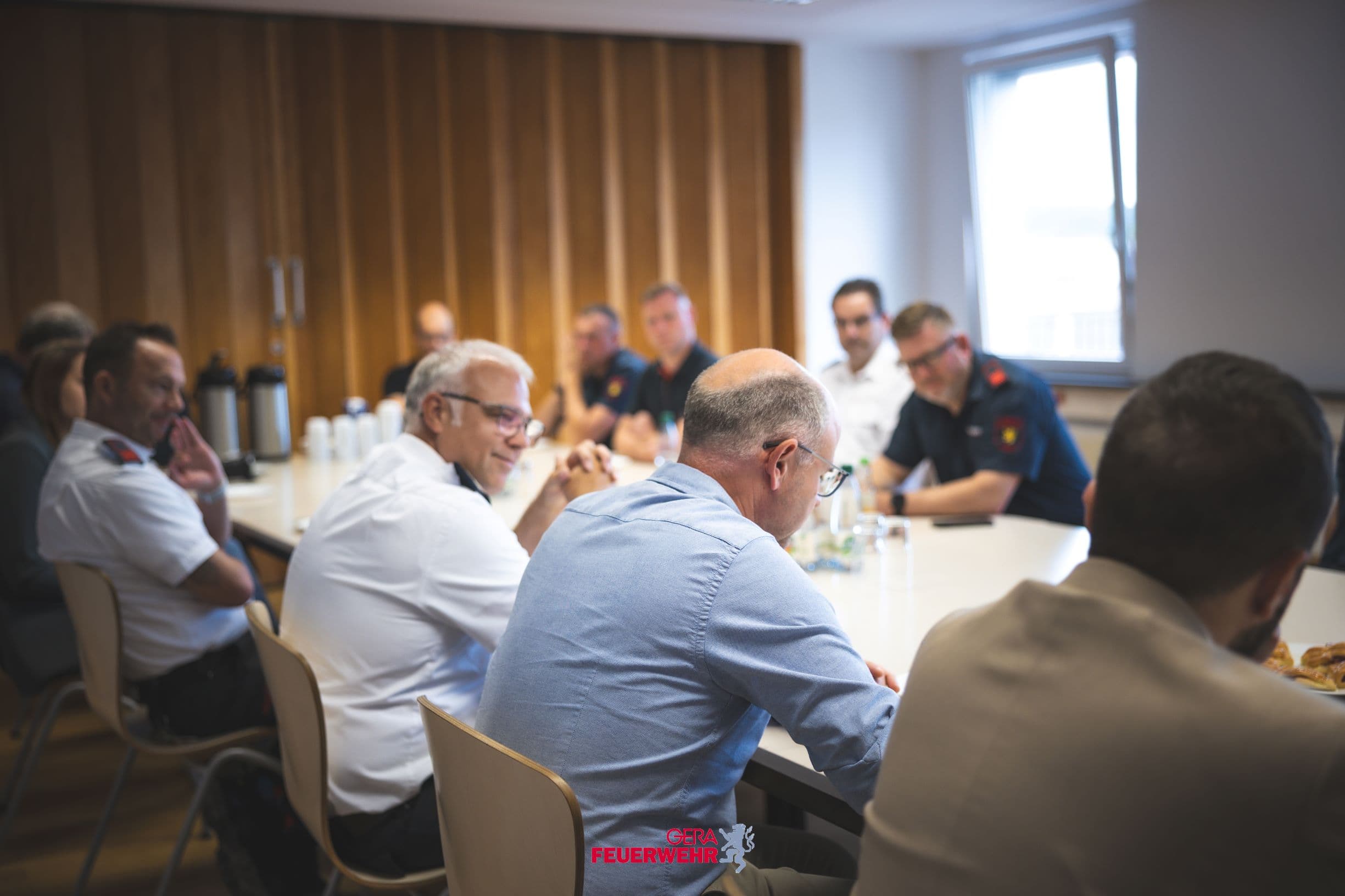 Innenstaatssekretär Norman Müller mit Amtsleiter Thilo Schütz. © Amt für Brand- und Katastrophenschutz