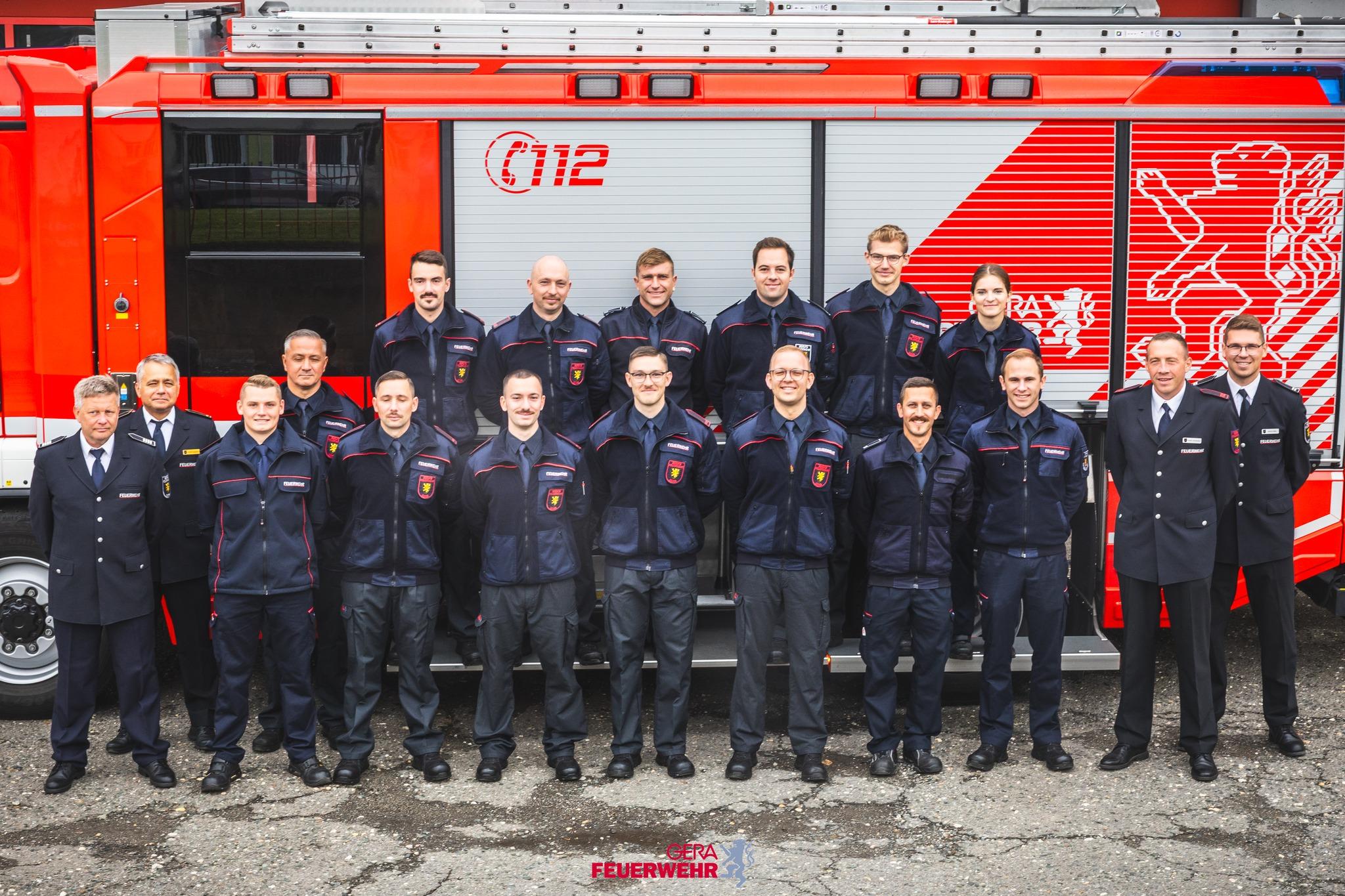 Grundlehrgang Feuerwehr Gera. © Amt für Brand- und Katastrophenschutz