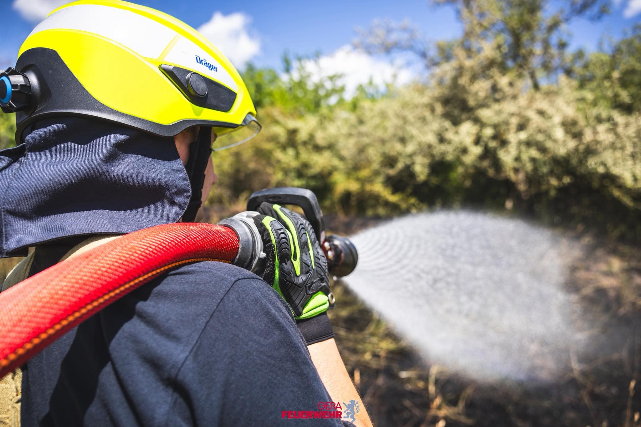 Feuerwehr Gera - Buschlandbrand. © Amt für Brand- und Katastrophenschutz